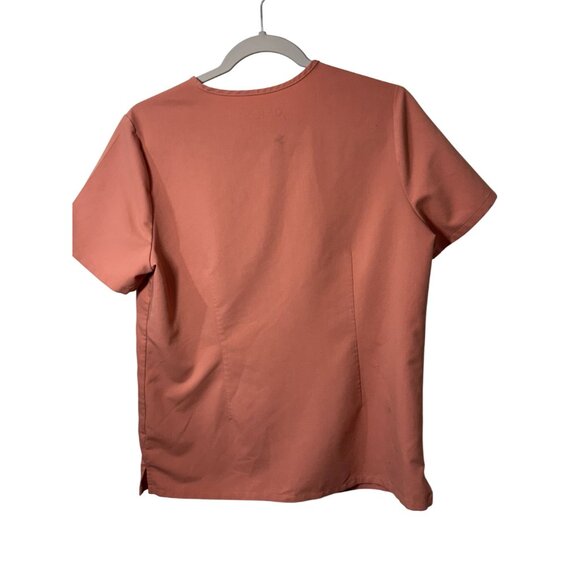 Figs Technical Collection pink Scrub Top M V-Neck Lightweight Catarina - Picture 5 of 6